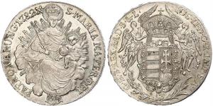 1 Thaler Königreich Ungarn (1000-1918) Silber Joseph II, Holy Roman Emperor  (1741 - 1790)