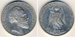 1 Thaler Königreich Württemberg (1806-1918) Silber Karl (Württemberg)