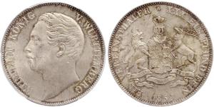 1 Thaler Königreich Württemberg (1806-1918) Silber Wilhelm I. (Württemberg)