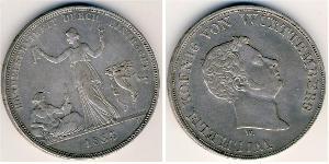 1 Thaler Königreich Württemberg (1806-1918) Silber 
