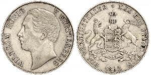 1 Thaler Königreich Württemberg (1806-1918) Silber Wilhelm I. (Württemberg)