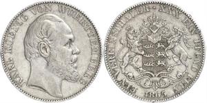 1 Thaler Königreich Württemberg (1806-1918) Silber Karl (Württemberg)