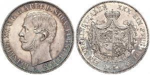 1 Thaler Reuß älterer Linie (1778 - 1918) Silber Heinrich XX. (Reuß-Greiz)