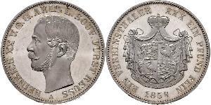 1 Thaler Reuß älterer Linie (1778 - 1918) Silber Heinrich XX. (Reuß-Greiz)