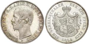 1 Thaler Reuß älterer Linie (1778 - 1918) Silber Heinrich XX. (Reuß-Greiz)