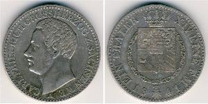 1 Thaler Sachsen-Coburg und Gotha (Herzogtum) (1826-1920) Silber 