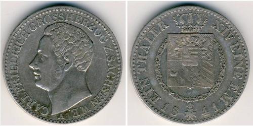 1 Thaler Sachsen-Coburg und Gotha (Herzogtum) (1826-1920) Silber 