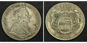 1 Thaler Salzburg (1328 - 1803) / Österreich Silber Hieronymus von Colloredo (1732 - 1812)