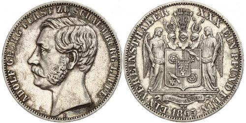 1 Thaler Schaumburg-Lippe (1643 - 1918) Silber Adolf I. Georg (Schaumburg-Lippe)