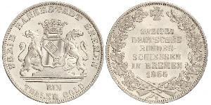 1 Thaler Freie Hansestadt Bremen / States of Germany Silber 