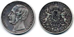 1 Thaler States of Germany Silber Georg V. (Hannover) (1819 - 1878)