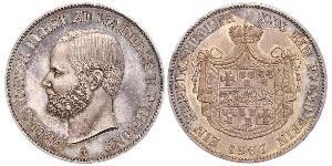 1 Thaler Waldeck (1180 - 1918) Silber Georg Viktor (Waldeck-Pyrmont) (1831 - 1893)