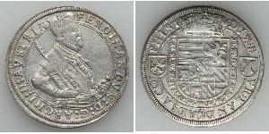 1 Thaler Alsace Silver Ferdinand II, Archduke of Austria (1529 – 1595)
