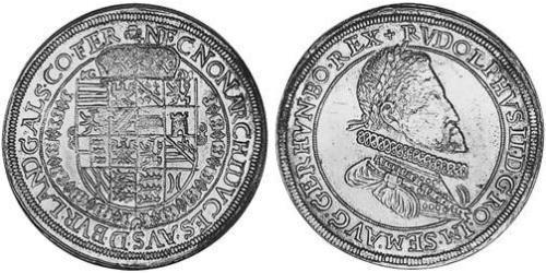 1 Thaler Alsace Silver Rudolf II, Holy Roman Emperor (1552 - 1612)