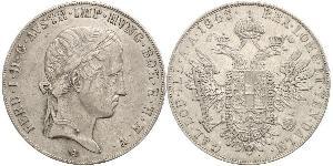 1 Thaler Austrian Empire (1804-1867) Silver Ferdinand I of Austria (1793 - 1875)