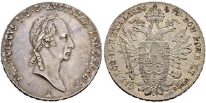 1 Thaler Austrian Empire (1804-1867) Silver Francis II, Holy Roman Emperor (1768 - 1835)