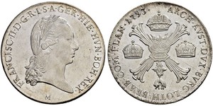 1 Thaler Austrian Empire (1804-1867) Silver Francis II, Holy Roman Emperor (1768 - 1835)
