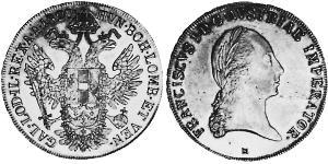 1 Thaler Austrian Empire (1804-1867) Silver Francis II, Holy Roman Emperor (1768 - 1835)