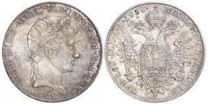 1 Thaler Austrian Empire (1804-1867) Silver Ferdinand I of Austria (1793 - 1875)