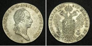 1 Thaler Austrian Empire (1804-1867) Silver Francis II, Holy Roman Emperor (1768 - 1835)