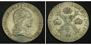 1 Thaler Austrian Empire (1804-1867) Silver Francis II, Holy Roman Emperor (1768 - 1835)