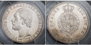 1 Thaler Duchy of Mecklenburg-Schwerin (1352-1918) Silver Frederick William, Grand Duke of Mecklenburg-Strelitz