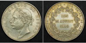 1 Thaler Duchy of Nassau (1806 - 1866) Silver Adolphe, Grand Duke of Luxembourg