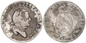 1 Thaler Electorate of Bavaria (1623 - 1806) Silver 