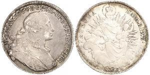 1 Thaler Electorate of Bavaria (1623 - 1806) Silver Maximilian III Joseph, Elector of Bavaria (1727 – 1777)