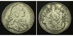 1 Thaler Electorate of Bavaria (1623 - 1806) Silver Maximilian III Joseph, Elector of Bavaria (1727 – 1777)