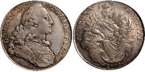 1 Thaler Electorate of Bavaria (1623 - 1806) Silver Maximilian III Joseph, Elector of Bavaria (1727 – 1777)