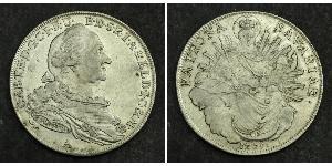 1 Thaler Electorate of Bavaria (1623 - 1806) Silver Charles Theodore, Elector of Bavaria (1724 - 1799)