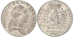 1 Thaler Electorate of Saxony (1356 - 1806) Silver Augustus II the Strong (1670 - 1733)