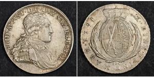 1 Thaler Electorate of Saxony (1356 - 1806) Silver Frederick Augustus I of Saxony
