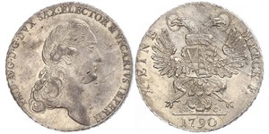 1 Thaler Electorate of Saxony (1356 - 1806) Silver Frederick Augustus I of Saxony