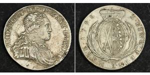 1 Thaler Electorate of Saxony (1356 - 1806) Silver Frederick Augustus I of Saxony