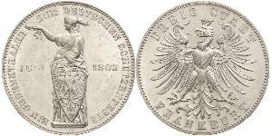 1 Thaler Free City of Frankfurt Silver 