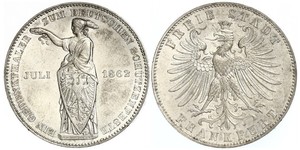 1 Thaler Free City of Frankfurt Silver 
