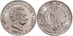 1 Thaler Grand Duchy of Baden (1806-1918) Silver Louis I, Grand Duke of Baden (1763 - 1830)