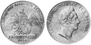 1 Thaler Grand Duchy of Baden (1806-1918) Silver 