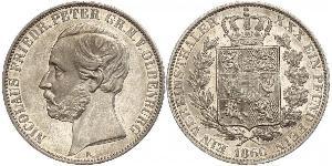 1 Thaler Grand Duchy of Oldenburg (1814 - 1918) Silver Peter II, Grand Duke of Oldenburg (1827 - 1900)