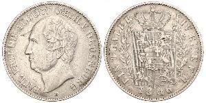 1 Thaler Grand Duchy of Oldenburg (1814 - 1918) Silver Augustus, Grand Duke of Oldenburg