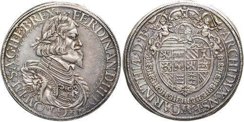 1 Thaler Habsburg Empire (1526-1804) Silver Ferdinand III, Holy Roman Emperor (1608-1657)