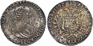 1 Thaler Holy Roman Empire (962-1806) Silver Ferdinand III, Holy Roman Emperor (1608-1657)