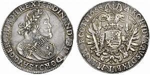 1 Thaler Holy Roman Empire (962-1806) Silver Ferdinand III, Holy Roman Emperor (1608-1657)