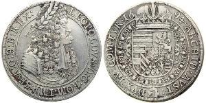 1 Thaler Holy Roman Empire (962-1806) Silver Leopold I, Holy Roman Emperor (1640-1705)