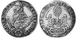 1 Thaler Imperial City of Augsburg (1276 - 1803) Silver Ferdinand II, Holy Roman Emperor  (1578 -1637)