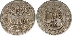 1 Thaler Imperial City of Augsburg (1276 - 1803) Silver Ferdinand II, Holy Roman Emperor  (1578 -1637)