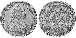 1 Thaler Imperial City of Augsburg (1276 - 1803) Silver Francis I, Holy Roman Emperor (1708-1765)