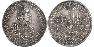 1 Thaler Imperial City of Augsburg (1276 - 1803) Silver Ferdinand III, Holy Roman Emperor (1608-1657)